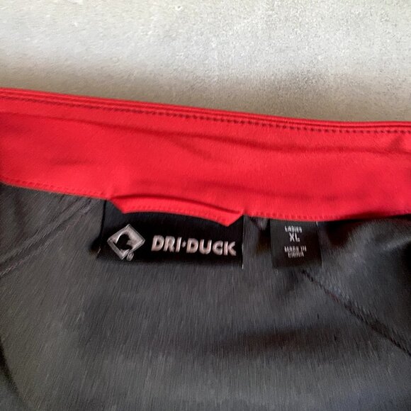 Dri Duck Jacket Womens XL Red Gray Waterproof Contour Soft Shell Lined - Picture 10 of 10
